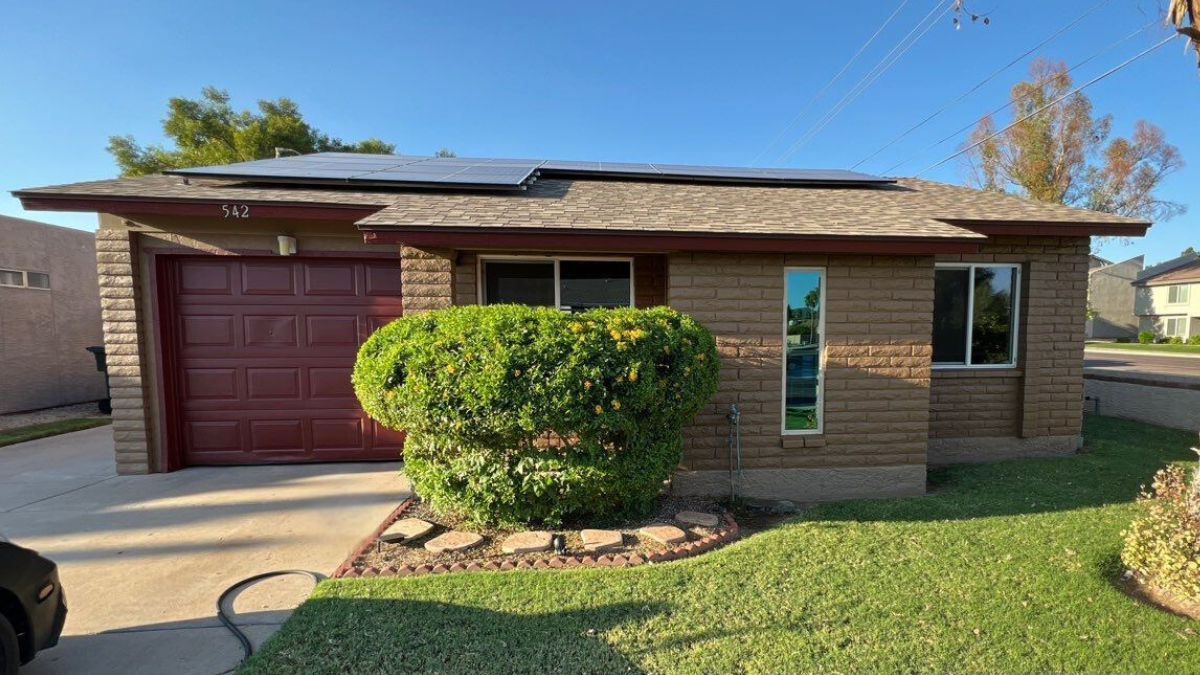 Brown Brick Home In Phoenix.